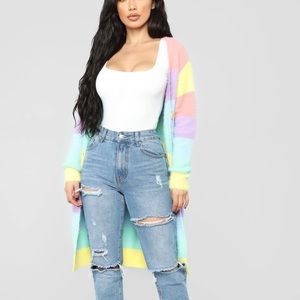 NWT Fashion Nova Candy Girl Sweater sz L